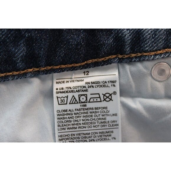 NWT Old Navy Jeans Size 12 Extra High Rise Sky Hi Wide Leg Denim Preppy Boho - Picture 14 of 14